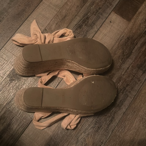 DREAM PAIRS Womens Open Toe Wedges Tie Lace Up Cute Ankle Strap Platform Sandals - Picture 5 of 5